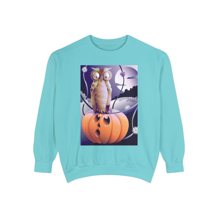 The Startled Pumpkin Unisex Garment-Dyed Sweatshirt