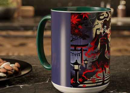 Halloween Sorceress Colorful Mugs (11oz, 15oz)