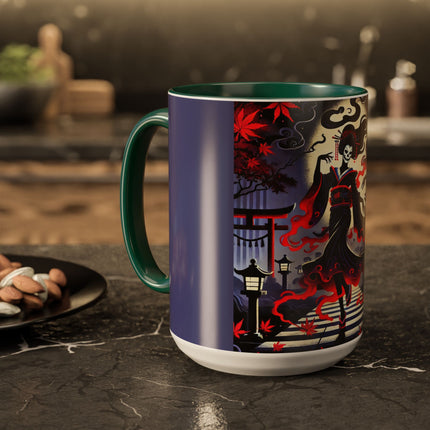 Halloween Sorceress Colorful Mugs (11oz, 15oz)