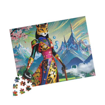 Cyber Cat Glamour Puzzle (110, 252, 520, 1014-piece)