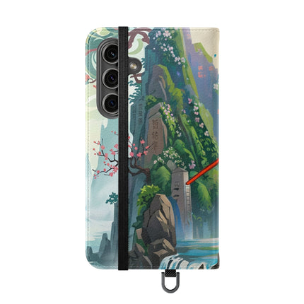 🐘⚔️ Cyberpunk Elephant Samurai Flip Case – Ancient Wisdom & Neon Power