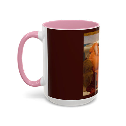 Flaming June by Frederic Leighton Colorful Mugs (11oz, 15oz)