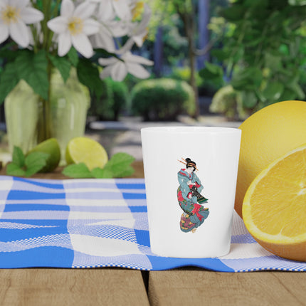 Beauties in a Spring Storm by Keisai Eisen Ceramic Shot Glass