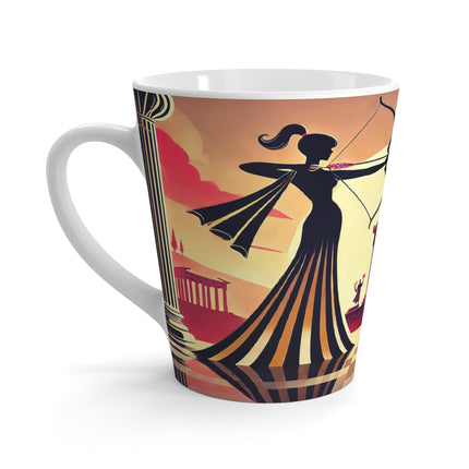 Art Deco Valentine's Romance Latte Mug