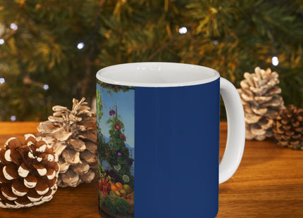 Fruits In An Italian Landscape by Christine Løvmand Ceramic Mug 11oz