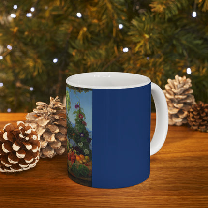 Fruits In An Italian Landscape by Christine Løvmand Ceramic Mug 11oz