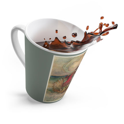 Rita Rides on the Dolphin by Warwick Goble Latte Mug