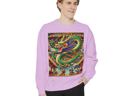 Tibetan Dragon Over Kabuki Duel Sweatshirt