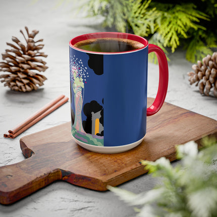 Butterfly Enchantress Colorful Mugs – Ethereal Art Deco Magic & Transformation