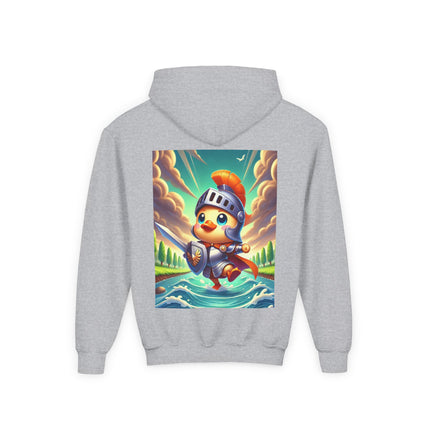 Valiant Duck Youth Hooded Sweatshirt – Courage, Adventure & Playful Heroism