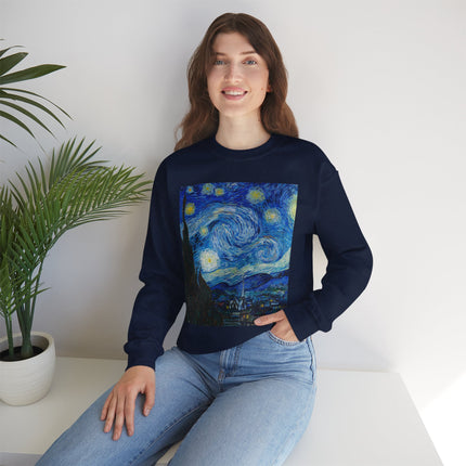 The Starry Night by Vincent Van Gogh Heavy Blend™ Crewneck Sweatshirt