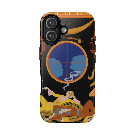 Art Deco Lounge Phone Case – Opulent Smoke & Timeless Glamour