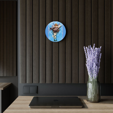 Enchanting Serenity Acrylic Wall Clock