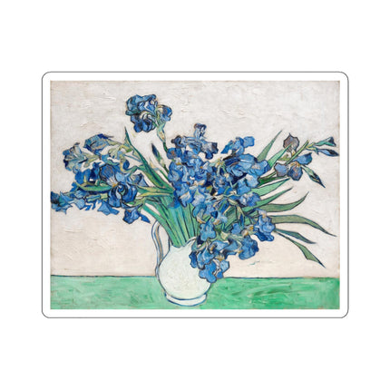 Irises by Vincent Van Gogh Kiss-Cut Stickers (4 Sizes)