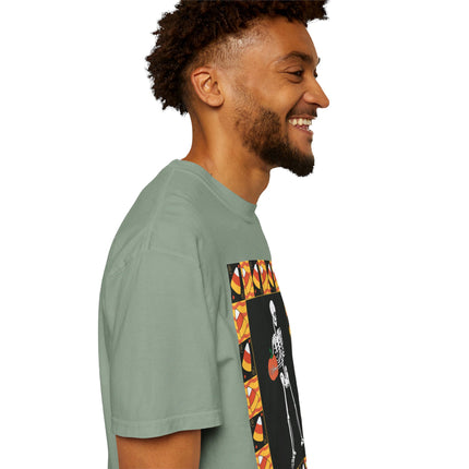 Candy Corn Skeleton Unisex Garment-Dyed T-shirt