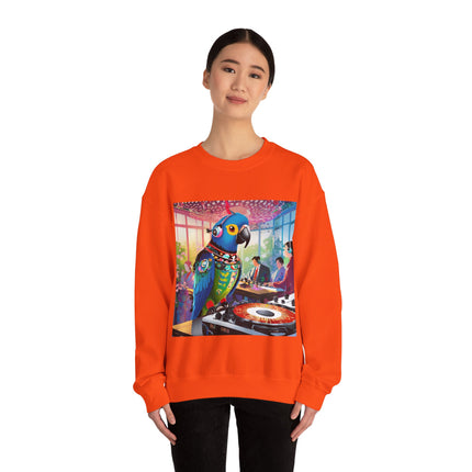 Parrot DJ Unisex Heavy Blend™ Crewneck Sweatshirt