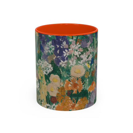 Flowers on the Mountain by August Babberger Colorful Mugs (11oz, 15oz)