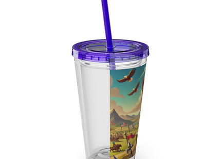 Watchful Guardian Sunsplash Tumbler with Straw, 16oz