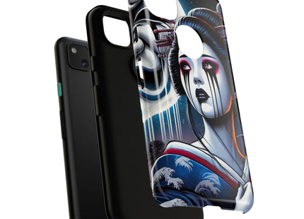 Geisha’s Black Ink Tears Phone Cases