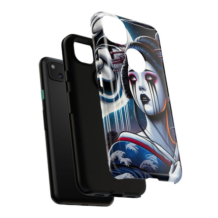 Geisha’s Black Ink Tears Phone Cases