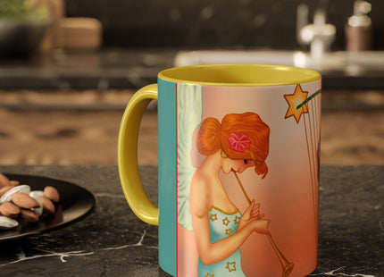 Heavenly Angel Duet Colorful Mugs (11oz, 15oz)
