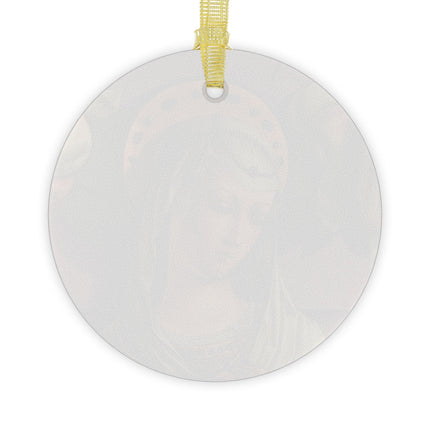 Madonna and Child by Carlo Crivelli Glass Ornament