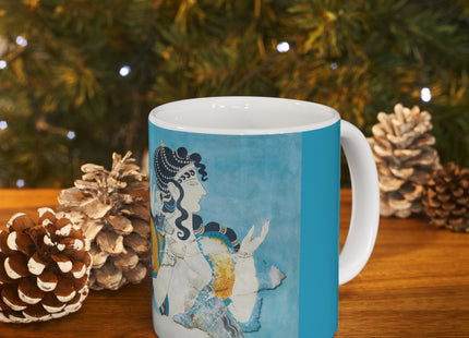 Reproduction of Ladies in Blue by Emile Gilliéron Ceramic Mug 11oz