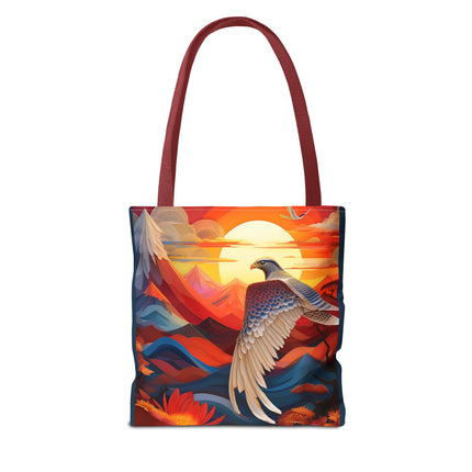 Falcon's Sunset Masterpiece Tote Bag (AOP)