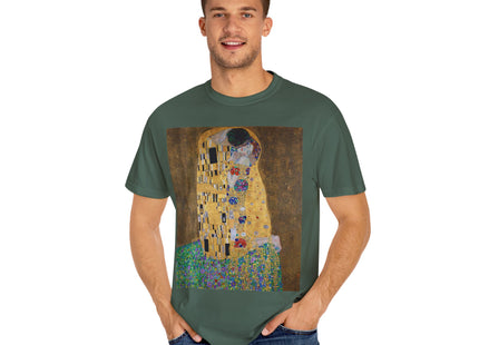 The Kiss by Gustav Klimt Unisex Garment-Dyed T-shirt