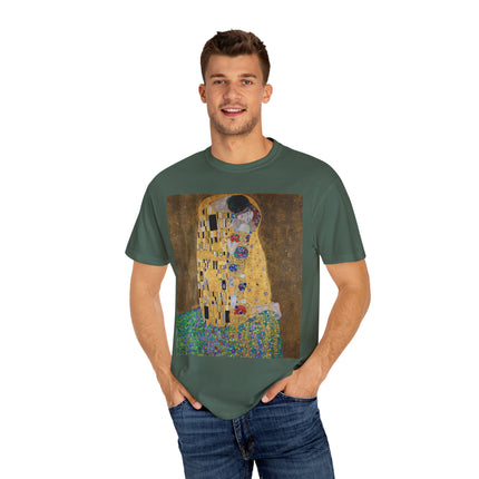 The Kiss by Gustav Klimt Unisex Garment-Dyed T-shirt