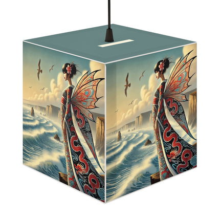🌊🧚 The Coastal Fairy Light Cube Lamp – Serene Grace & Oceanic Magic