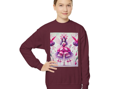 Fuchsia Fairy Youth Crewneck Sweatshirt