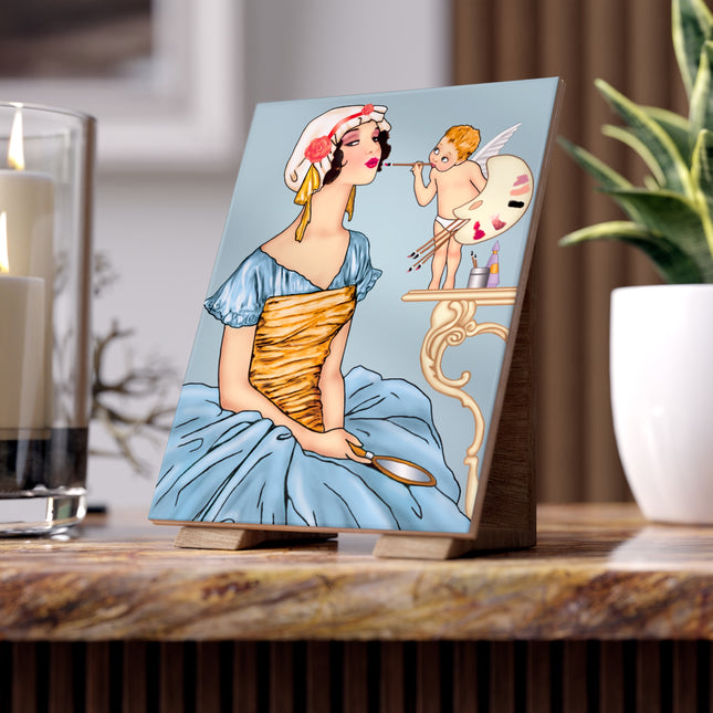 The Enchanting Painter Ceramic Tile