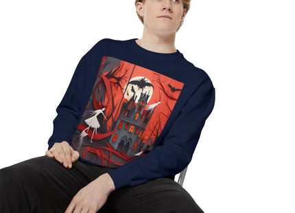 Halloween Night Scene Unisex Garment-Dyed Sweatshirt