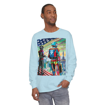 NSA Cyber Punk Computer Hacking Team Long Sleeve T-Shirt