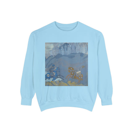 The Duel by Nicholas Roerich Unisex Garment-Dyed Sweatshirt