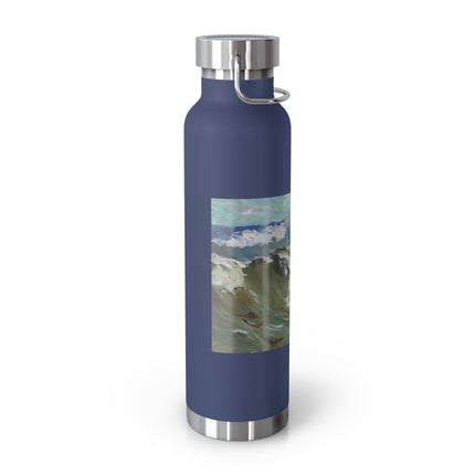 The Wave by Karl Hagemeister Copper Vacuum Insulated Bottle, 22oz