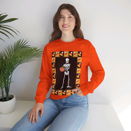 Candy Corn Skeleton Unisex Heavy Blend™ Crewneck Sweatshirt