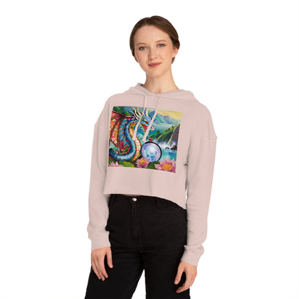 Wisdom's Guardian Cropped Hooded Sweatshirt