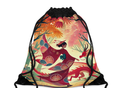 The Dragon Fairy’s Dance Drawstring Bag