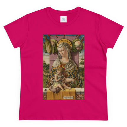 Madonna and Child by Carlo Crivelli Women's Midweight Cotton Tee