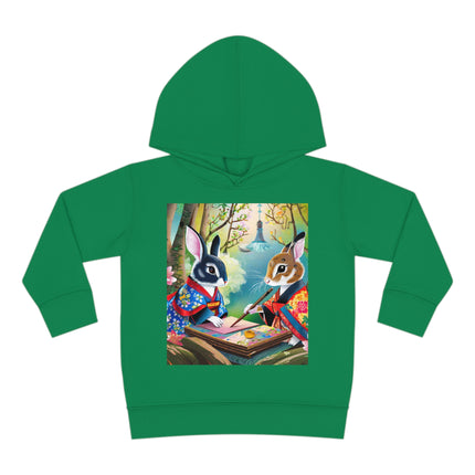 Fairy Animals Writing Wishes Toddler Pullover Fleece Hoodie