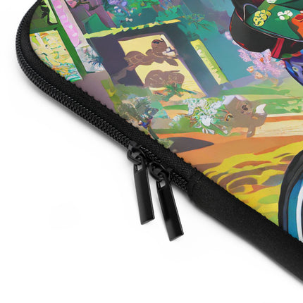 Cyberpunk Frog Laptop Sleeve