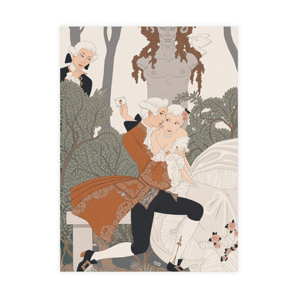 💌🌹 Shhh! Postcards With Envelopes – George Barbier Art Deco Secret Romance