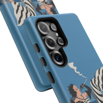 Art Deco Smoker Phone Case – Glamorous Lounging & Timeless Allure