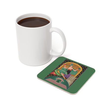 Taurus Zodiac Design – May & Emerald | Cork Back Coaster