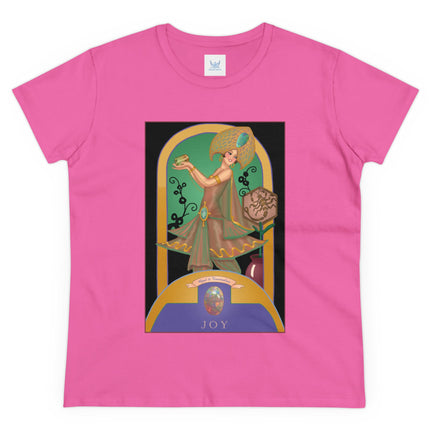 October & Opal, Tourmaline (from the Gem Series) by Sofia Chiostri Women's Midweight Cotton Tee