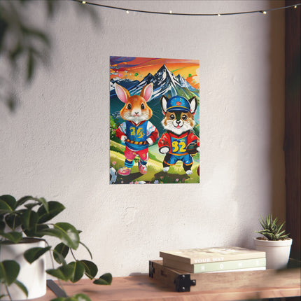 Animal Athletes Fine Art Posters