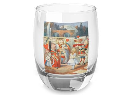 Off with her head! Off with— by Sir John Tenniel Whiskey Glass