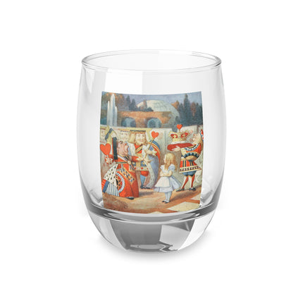 Off with her head! Off with— by Sir John Tenniel Whiskey Glass